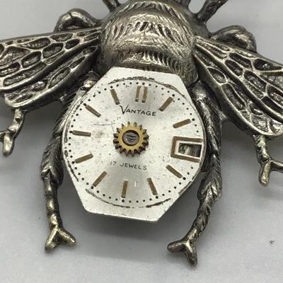 Vintage 17 jewels bug pin