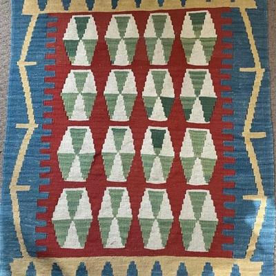 709 Vintage Hand Woven Kilim Rug