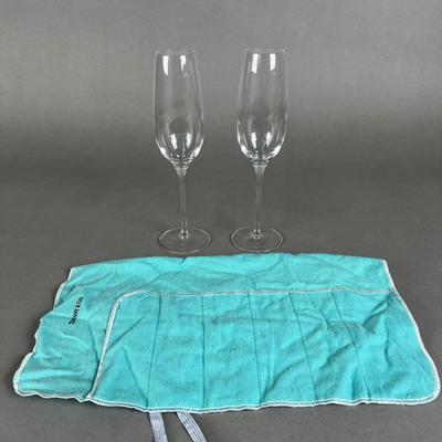 710 Tiffany & Co Crystal Champagne Flutes