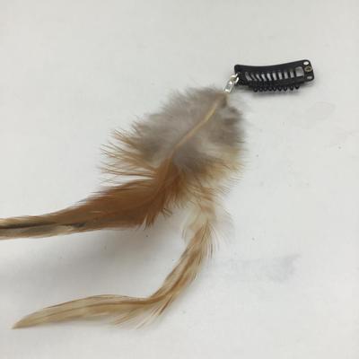 Feather hair accessories