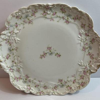 Antique Theodore Haviland Limoges France Serving Platter 11" x 9.5" in Good Preowned Condition.