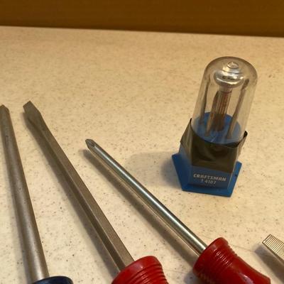 Craftsman Screwdrivers and an Adjustable wrench
