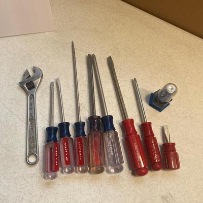 Craftsman Screwdrivers and an Adjustable wrench
