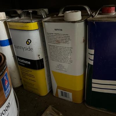 Cubby of paint/stain and supplies #4
