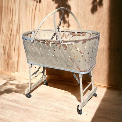 Antique Bassinet with Casters