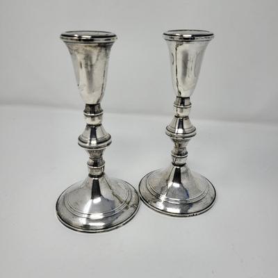 Duchin Creation Sterling Silver Candlestick Holders