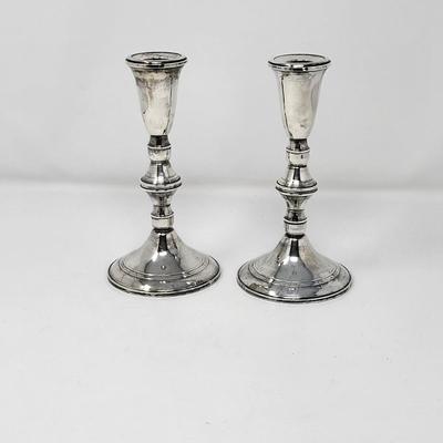 Duchin Creation Sterling Silver Candlestick Holders