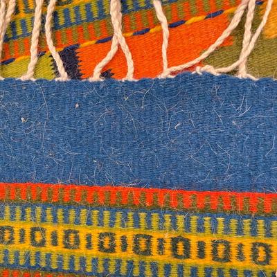 Two Bold and Colorful Woven Rugs (K-SS)