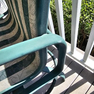 Tropitone Tall Square Patio Table + Four Swivel Chairs (OP-JS)