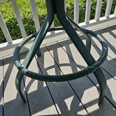 Tropitone Tall Square Patio Table + Four Swivel Chairs (OP-JS)