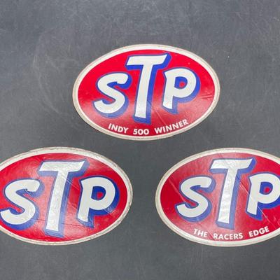 Vintage STP Oval Sticker Lot