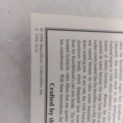 Harley Davidson 1948 74 OHV-Twin "Panhead" Tractor Trailer with COA and Original Box (#54)