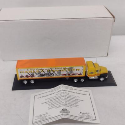 Harley Davidson 1948 74 OHV-Twin "Panhead" Tractor Trailer with COA and Original Box (#54)