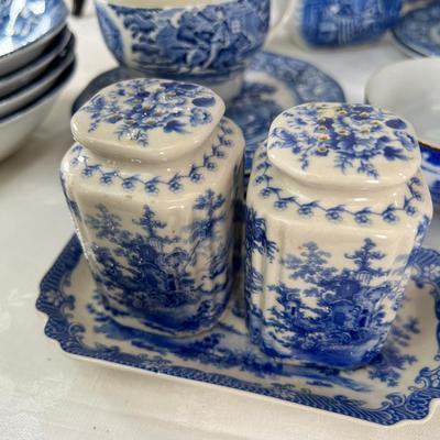 Blue White collectible china dinnerware