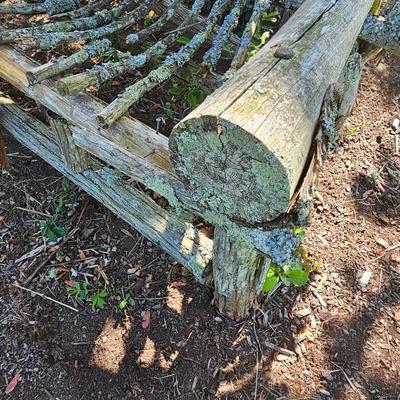 Primitive Arch Back Yard Bench (OY-JS)