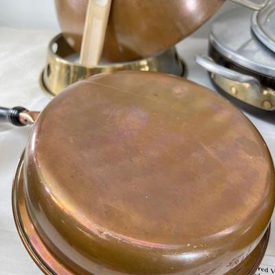 Copper bottom Wok sauce pans, Cuisinart