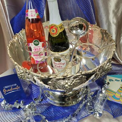 Silver Punch Bowl and Wine Cooler