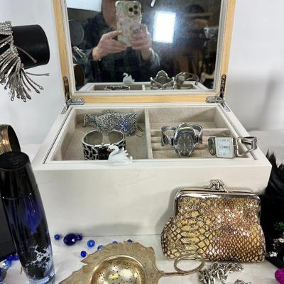 Jewelry box, Marti Gras Geneva watches