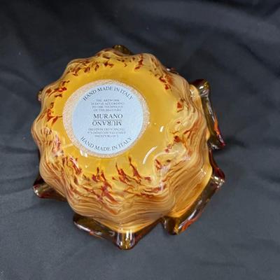 Spectacular Murano Art Glass Sunflower Bowl