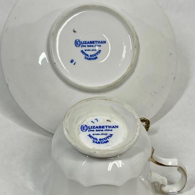 Nova Scotia tartan Elizabethan Fine Bone China tea cup and saucer