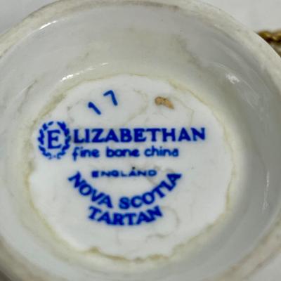 Nova Scotia tartan Elizabethan Fine Bone China tea cup and saucer