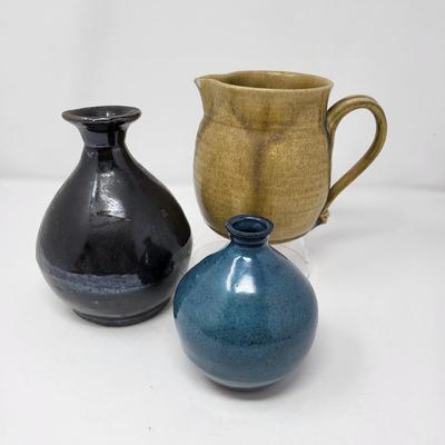 Pottery Trio Mt. St. Helen's Ash Glaze & More