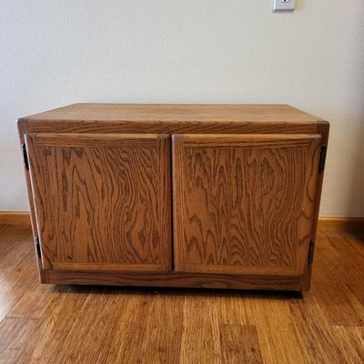 Vintage 2-Door Solid Wood Media Cabinet - San Diego Design
