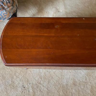 Solid Cherry Wood Queen Anne Drop Leaf Coffee Table
