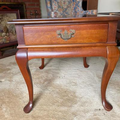 Solid Cherry Wood Queen Anne End / Side Tables