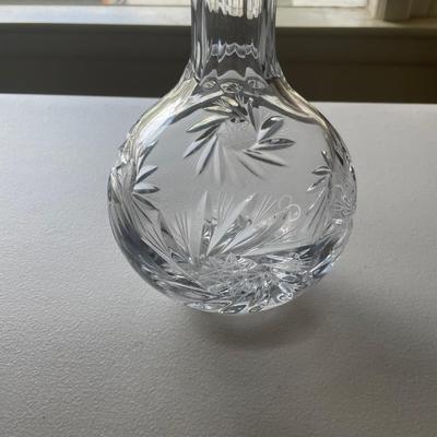 Vintage Cut Lead Crytal Decanter with Stopper