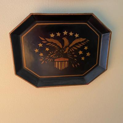 Vintage Decorative Tin Wall Plates 