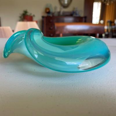 Cenedese Murano Fade Art Glass Biomorphic Organic Shape Bowl
