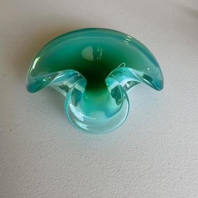 Cenedese Murano Fade Art Glass Biomorphic Organic Shape Bowl