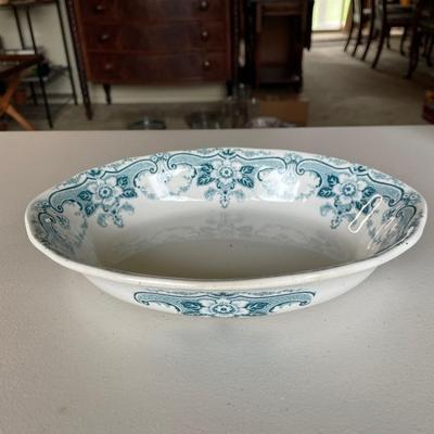 Antique Staffordshire Blue and White Platter