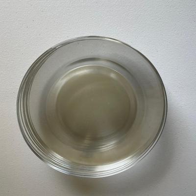 Vintage Arcoroc France Clear Luncheon Plates 