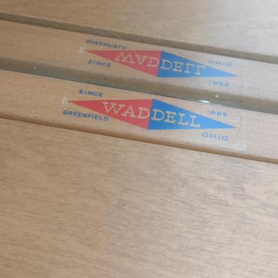 Vintage Waddell Wood and Glass Display Case