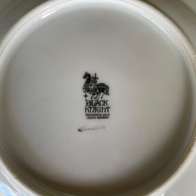 Set of 4 Vintage Soup Bowls - Black Knight, Fanchetti