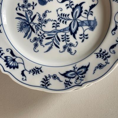 Vintage Blue Danube Porcelain Scalloped Salad Plates