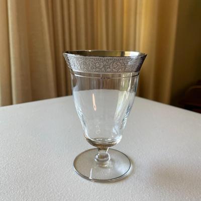 Tiffin-Franciscan Rambler Rose Clear Stem Water / Juice Glasses