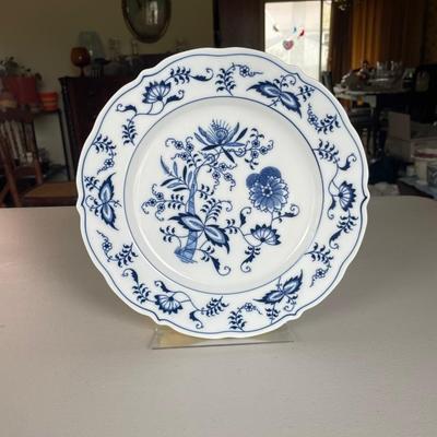 Set of 6 Blue Vintage Danube Dinner Plates