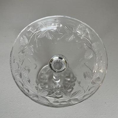 Four Glass Cut Glass Crystal Items