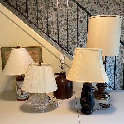 Lot of Assorted Table Lamps