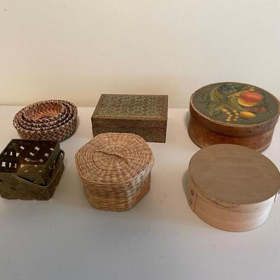 Assortment of Trinket Boxes and Baskets