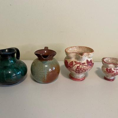 Assorted Pottery Small Pitchers