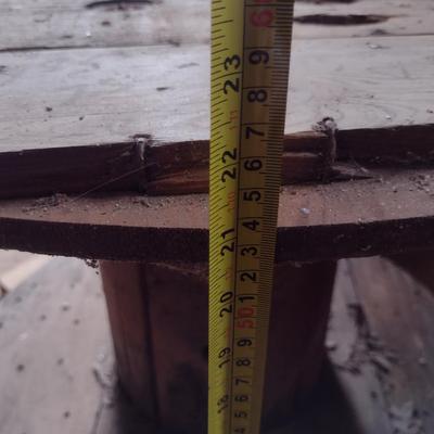 Wooden Industrial Spool- Approx 29 1/2" in Diameter, 21" Tall