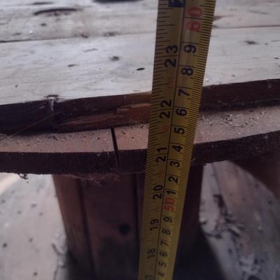 Wooden Industrial Spool- Approx 29 1/2" in Diameter, 21" Tall