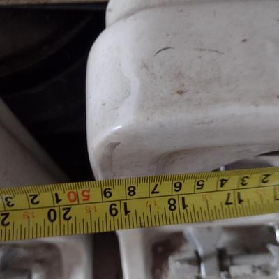 Collection of Sinks- Two Ceramic, Enameled Cast Metal