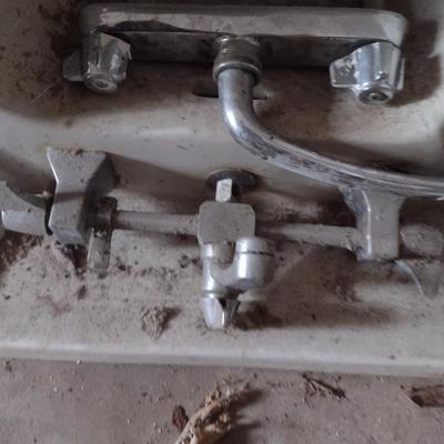 Collection of Sinks- Two Ceramic, Enameled Cast Metal