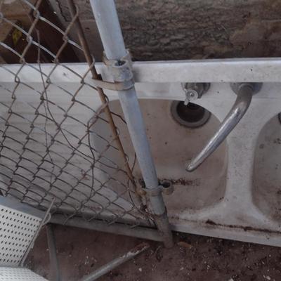 Vintage Sink with Double Drain Boards