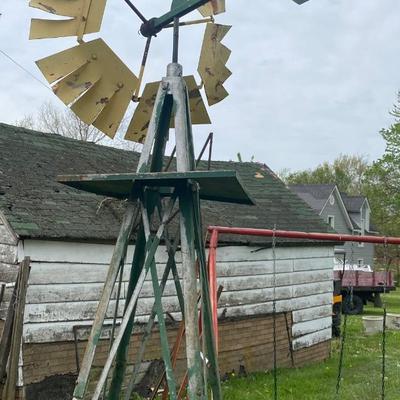 Vintage Yard Windmill